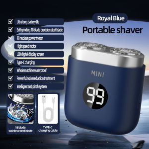 Mini Portable Shaver Travel Full Body Wash Double Head Electric Shaver