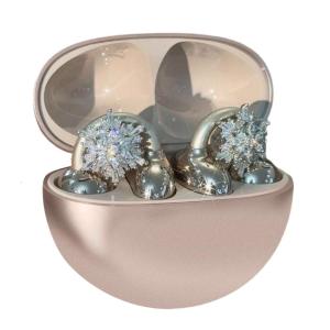 Frosted Earphone Accessory Intricate Snowflake Design Ear Clip Portable Fashionable Earphone Clip