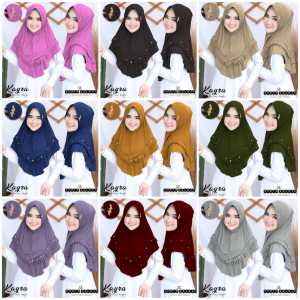 Jilbab Instant Dewasa Khimar Bergo Spandek Jumbo Bahan Jersey Terbaru Termurah / Alodys Collection