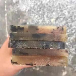 Hanson8 1pc Natural Flower Sheep Horn Sheet Blanks Plate Scales Handle Material DIY 9T1N6