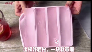 Flexible 4 Strips Ice Cubes Molds For Heat Resistant Silicone Tray Chocolate Baking Friendly Ice Cubes Tray