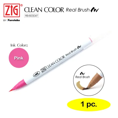 ZIG Clean Color Real Brush Pen Marker for Calligraphy Watercolor Coloring -sold per piece