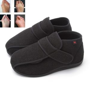 YuanLan 2023 Diabetes Edema shoes Extra Wide Slippers Adjustable Orthopaedic Fasciitis Easy On Off Closure swollen feet Shoes
