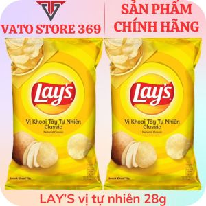Bánh snack khoai tây LAYS vị tự nhiên classic gói 28g