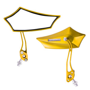 EG【Free Ship】1 Pair Universal Motorcycle 8/10mm Rear View Side Mirror Motorbike Bike Scooter