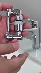 AU All-copper mechanical arm universal swivel faucet rotatable water outlet aerator extended spout universal connector and retractable design