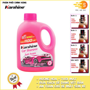 Xà bông rửa xe đậm đặc Car Shampoo Karshine KA-RX1100 1100ml - nhiều mùi hương làm sạch bụi bẩn dầu mỡ