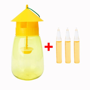 Dizoey 10PCS Fruit Fly Trap Reusable Plastic Insect Catcher Trap Transparent Environmentally Anti Flies Home Garden Orchard Pest Control Tool