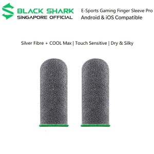 Black Shark E-Sports Finger Sleeve Pro | Gaming Touch Screen Finger Gloves | Increase Touch Sensitivity | Compatible to iPhone and Android