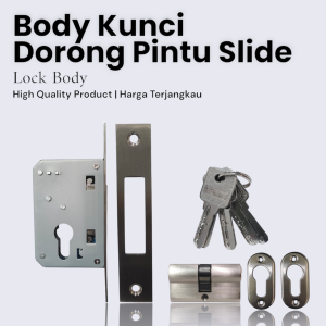 Body Kunci Pintu Dorong  Bodi Pintu Geser Sliding
