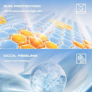 Khẩu trang bảo vệ khỏi ánh mặt trời UPF50 + với công nghệ làm mát cho mùa hè