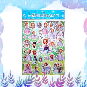 [KH] Gambar Tempel Laser Sticker Stiker Laser Anak Karakter Kartun Disney Princess Sophia