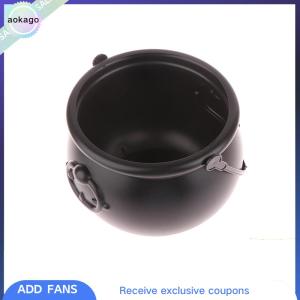 Aokago เสาตกแต่งหม้อแม่มดพ่อมดขนาดใหญ่ อุปกรณ์ตกแต่งงานปาร์ตี้ฮาโลวีนแบบไอริชของตกแต่งโต๊ะวางกลางโต๊ะลูกกวาดของตกแต่งฮาโลวีน