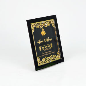 Bingkai Mahar Akrilik Modern Akrilik Mahar Pernikahan Full Akrilik