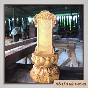 Bài vị thờ - Linh vị thờ Cửu Huyền Thất Tổ gỗ tự nhiên thờ gia tiên | Nội dung chạm khắc theo yêu cầu - Hương vị gỗ