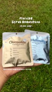 𝐆𝐋𝐔𝐓𝐀 Body Scrub by BEAUTETOX | Whitemilky Choccowhite Scrub 50 gr Refil | Gluta (✔️BPOM)
