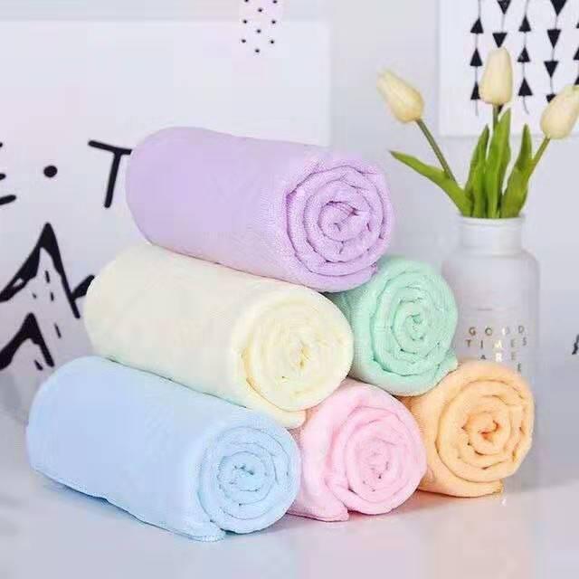 Set di asciugamani morbidi, 1 asciugamani da bagno, 1 asciugamani, super morbido, in microfibra, velluto di corallo, asciugamano molto assorbente per bagno, fitness, asciugamani (viola, C