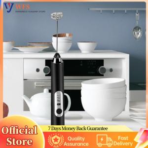 【Flagship】Battery-Operated Milk Frother Handheld Foam Maker for Cappuccino and Egg Whisking