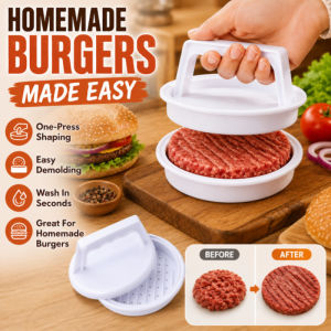 Stainless Steel Burger Press Hamburger Patty Maker Non Stick Easy Clean Even Thickness Heavy Duty Kitchen Meat Press Tool