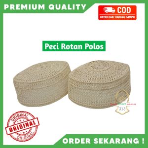 Peci Rotan Rajut Murah - Peci Akar - Peci Rotan Coklat - Kopyah Rotan - Songkok Rotan - Kopiah Rajut Rotan - Songkok Gus Dur - Kopyah Rajut - Peci Gus Dur Murah - Peci Karang - Kopyah Jaring Karang - PREMIUM - BEST SELLER - GRATIS ONGKIR
