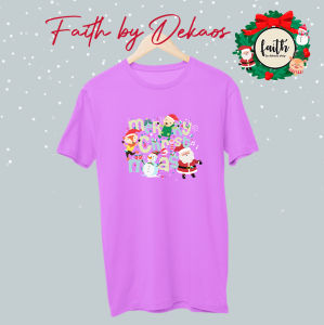 DEKAOS SHOP Kaos Natal wanita anak pria couple family keluarga terbaru baju rohani Kristen Katolik Merry Christmas blessed Santa Claus Sinterklas Joy to the world pohon Natal 3063 Nari