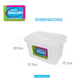 Home Gallery Stackable Storage Box with Handle, Capacity: 15L | Durable & BPA-Free | Stackable Design | Multi-Purpose Storage for Cosmetics, Sundries, Clothes & More | Space-Saving & Easy to Carry | BUY 1 TAKE 1. 