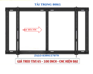 Giá Treo Tivi Sát Tường ErgoTek E95 65 - 75 - 85 - 100 Inch - Khung Treo Tivi Sx Bằng CNC - Hàng nhập khẩu