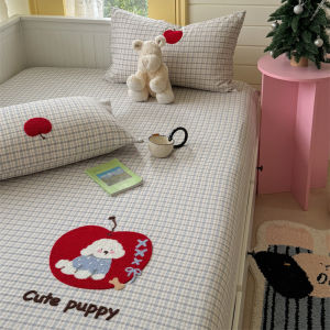 HANGDIAN ชุดกระโปรงเตียงการ์ตูน  พร้อมผ้าปักลายนกฮูกสำหรับเด็กและนักเรียน