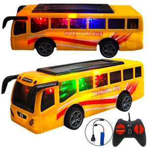 Premium bus remote kontrol mainan bis premium rc charge mainan bis sekolah remot mainan mobil remote control