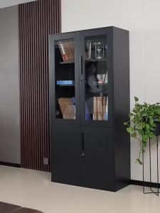 Urban Echo Black Steel Office Filing Cabinet Iron Cabinet Low Cabinet Data Filing Cabinet