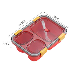 Mainland Kotak Bekal Makan Bento Lunch Box Microwavable Tempat Makan 3 & 4 Sekat Food Grade HMB101