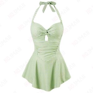 ชุดว่ายน้ำผู้หญิง มีกางเกงซับ ชุดว่ายน้ำเซ็กซี่ สีเขียว ขนาดสินค้า รอบอก26นิ้ว เอว24นิ้ว ยาว27นิ้ว (ขนาดก่อนยืด) สินค้าพร้อมส่ง