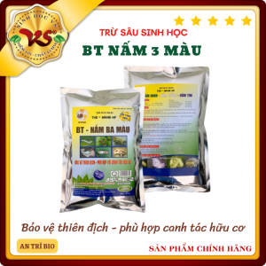 Nấm 3 Màu trừ sâu: sâu rầy rệp sáp nhện đỏ côn trùng - BT NẤM BA MÀU - Gói `1kg