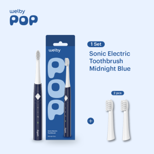 Welby Electric Toothbrush POP Blue Sikat Gigi Elektrik​ + Brush Head