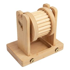 OUTOPEN Non-Toxic Hamster Foraging Toy Wood Interactive Wooden Pet Toy Hide Treats Chew-Resistant Hamster Wheel Forager For Small Pet
