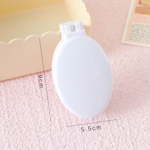 MIRELAE Mini Lược gội đầu gấp gọn Rỗng với gương Lược túi khí Gỡ rối Lược đệm khí Du lịch