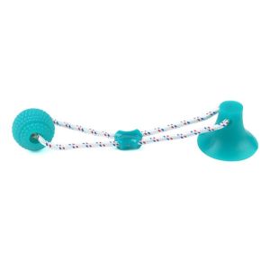 ER52858 Bite Resistant Puppy Chew Toy Interactive Elastic Dog Ball Toys Creative with Suction Cup Pet Molar Bite Toy For Tooth Cleaning