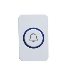 ZUOGUAN กริ่งประตูไร้สาย มี2ปุ่มและสำหรับความปลอดภัยในบ้านกระดิ่ง1ปุ่ม