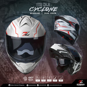 ZEBRA A113 RITZY WD Mens Modular Helmet Full Face For Motorcycle Womens With ICC