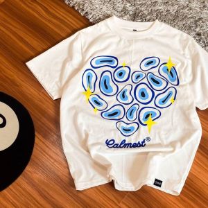 T-shirt PH LIP HEART CLOTHING Pure Cotton Round Neck Short Sleeve