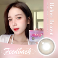Lens Eyesme - Ocher Brown - Lens nâu tự nhiên - Kính áp tròng Hàn Quốc từ 0 đến 8 độ. 