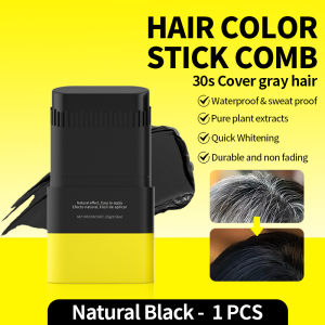 SEVICH 2In1 Hair Color Stick For White Hair Blackening Stick Hair Dye Comb Black Hair Dye Stick 15g