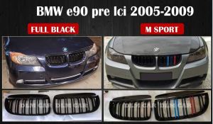 [READY STOCK] BMW e90 pre lci 2005-2009 front grille full black/M-sport