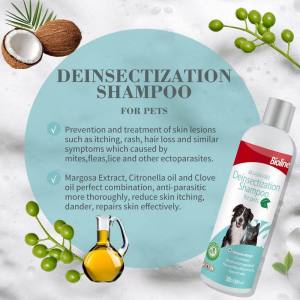 BIOLINE 200ML Deinsectization Shampoo for Pets Dog Cat Shampoo Anti Garapata Pet Shampoo Anti Flea and Tick Ng Aso for Dogs and Cats Skin Disease