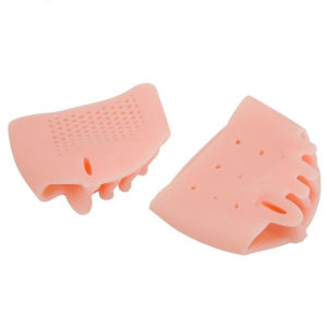 INEOO 1Pair Gel Toe Separator Silicone Forefoot Metatarsal Pads Anti-Slip Protector Shoes Insoles Pain Relief