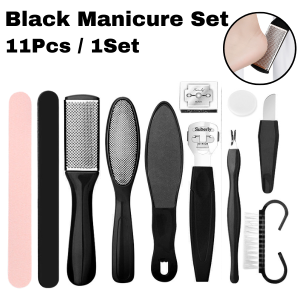 OULISI. Foot Care Manicure 8Pcs Set Pedicure Tool Dead Hard Skin Callus Remover Scraper Stainless Steel Foot Care 美甲去死皮