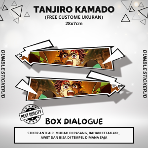 Sticker Stripping All Type Motor Stiker Model Box Dialog Terbaru Mata Anime Tanjiro Kamado