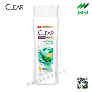 Dầu gội CLEAR bạc hà mát lạnh 170g (Chai)