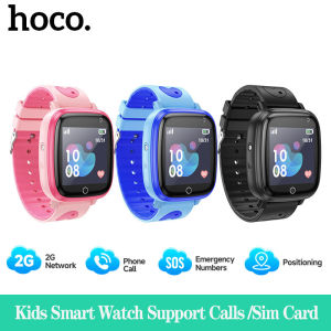 [Support calls] HOCO Y100 Kids Smart Watch GPS Positioning With Sim Card 2G Waterproof Remote Camera Touch Screen SOS Flashlight Sports Step Counting Boy Girl Gift Children Watch