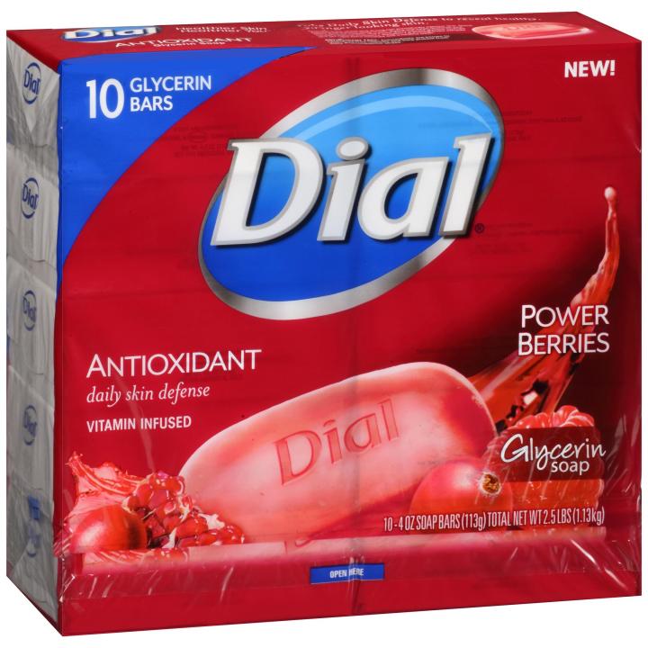 Dial® Antioxidant Power Berries Glycerin Soap (Pack of 10